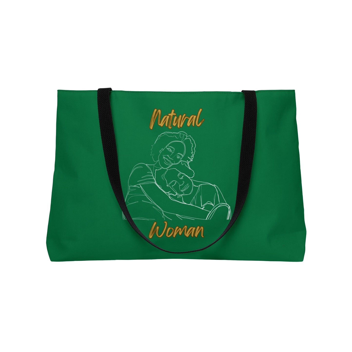 Natural Woman Loving Embrace (WL) Weekender Tote Bag DARK GREEN