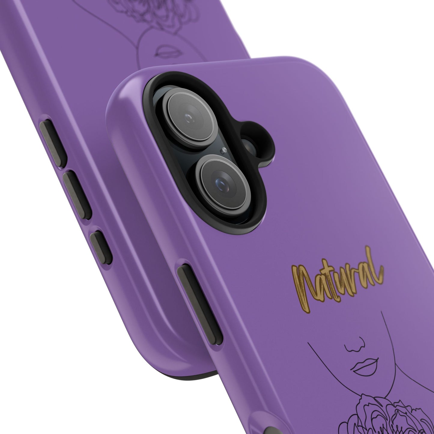 Natural Woman Kissed Flower (BL)Tough Phone Cases LIGHT PURPLE