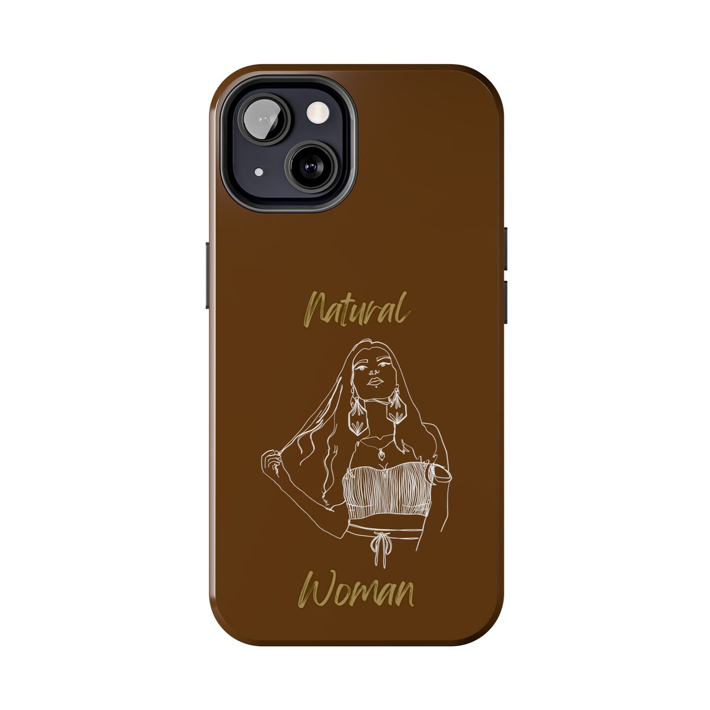 Natural Woman Thinking (WL)Tough Phone Cases BROWN