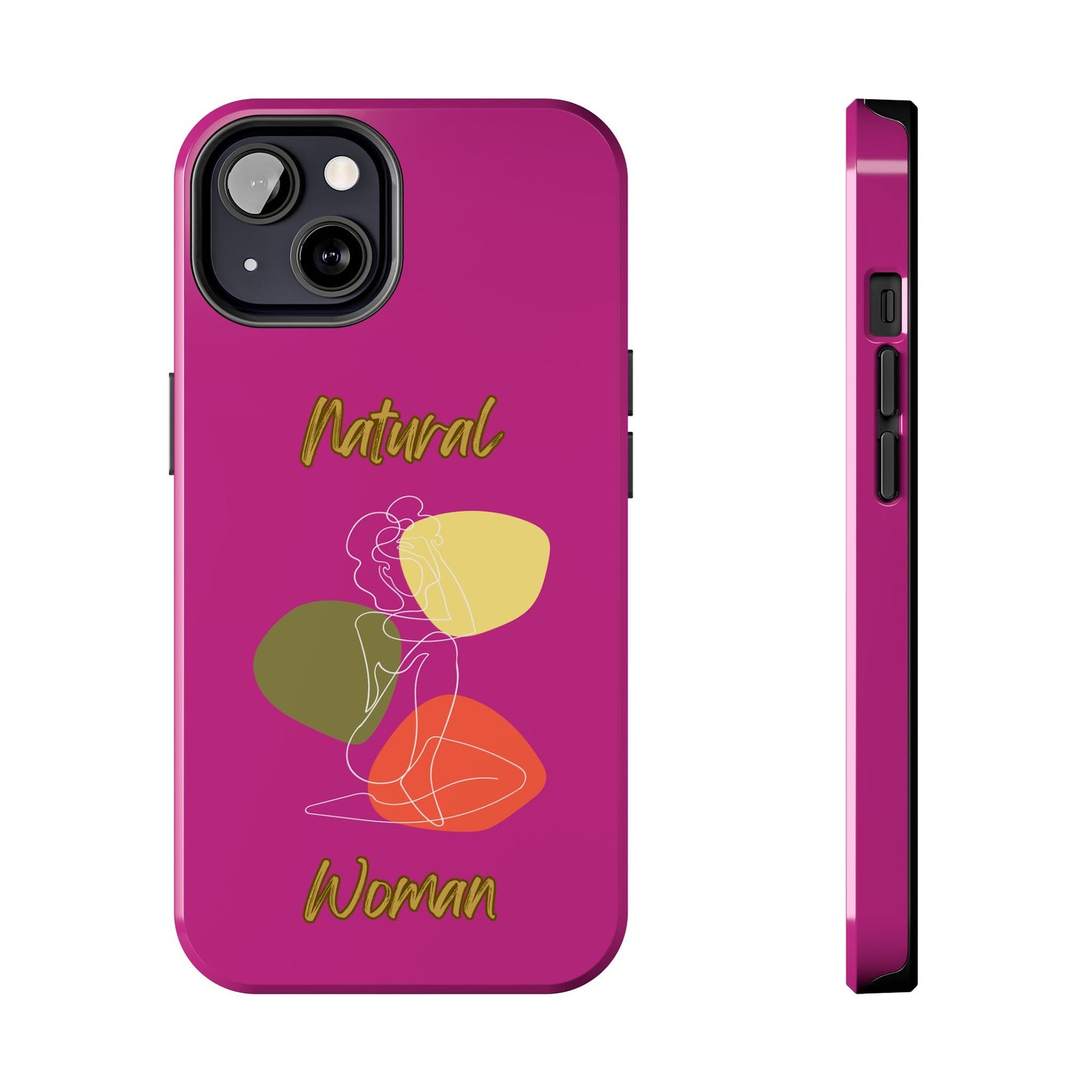 Natural Woman Colorful Pose (WL)Tough Phone Cases PINK