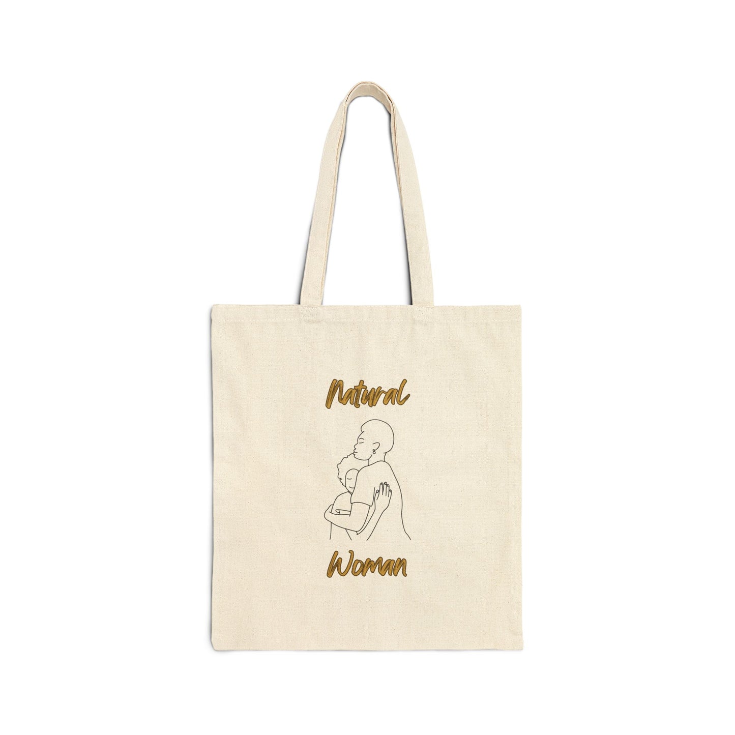 Natural Woman Safe With Momma (BL) Canvas Tote Bag