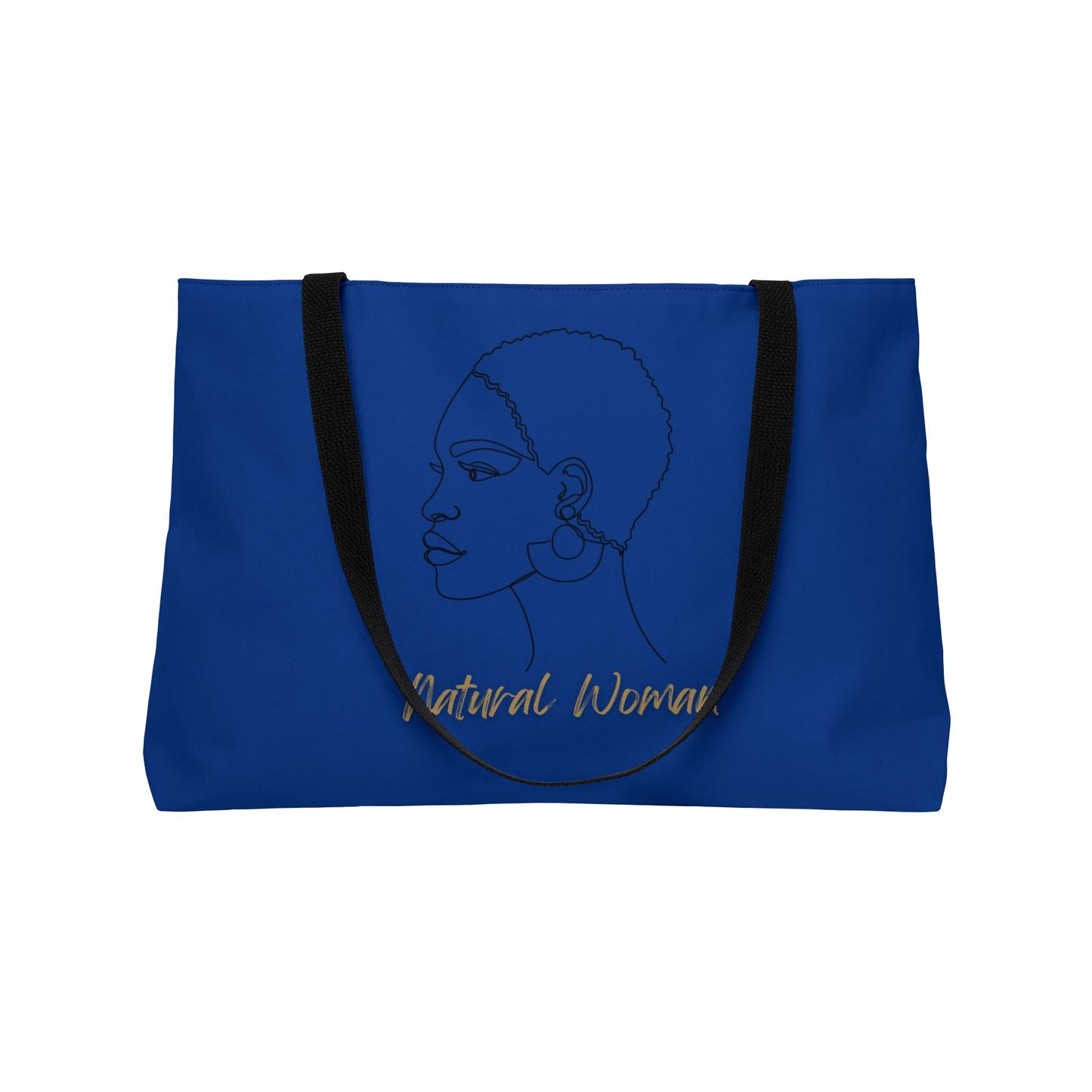 Natural Woman Finger Wave (BL) Weekender Tote Bag DARK BLUE