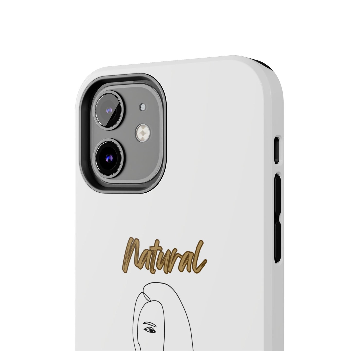 Natural Woman Covered Eye (BL)Tough Phone Cases WHITE