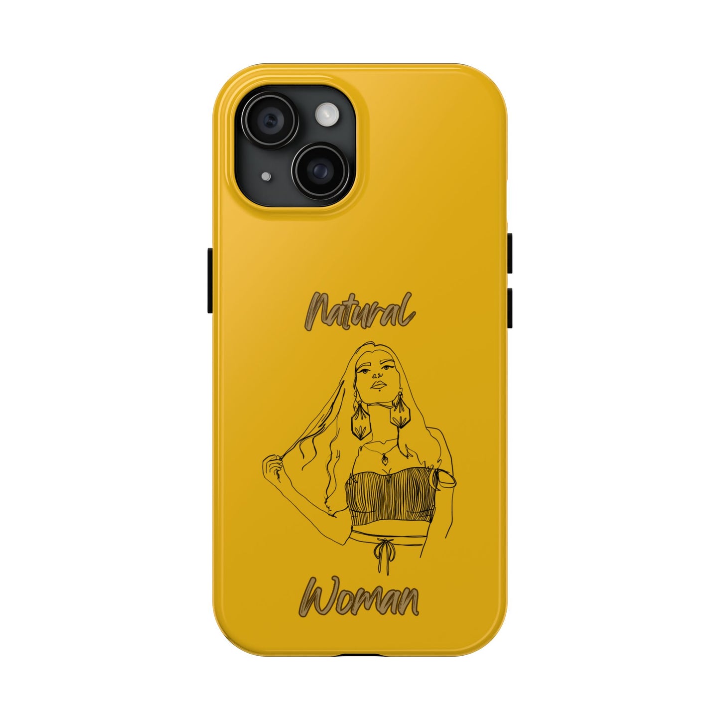 Natural Woman Thinking (BL)Tough Phone Cases YELLOW