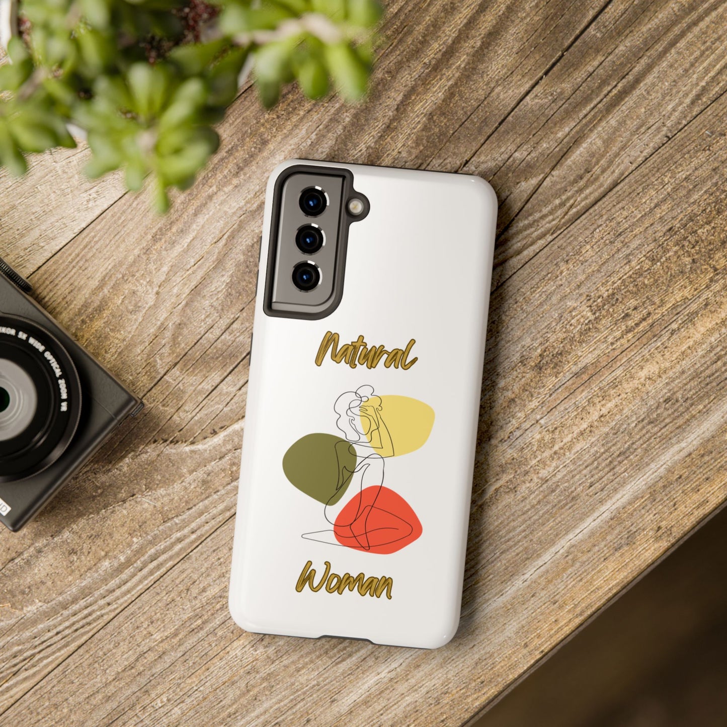 Natural Woman Colorful Pose (BL)Tough Phone Cases WHITE