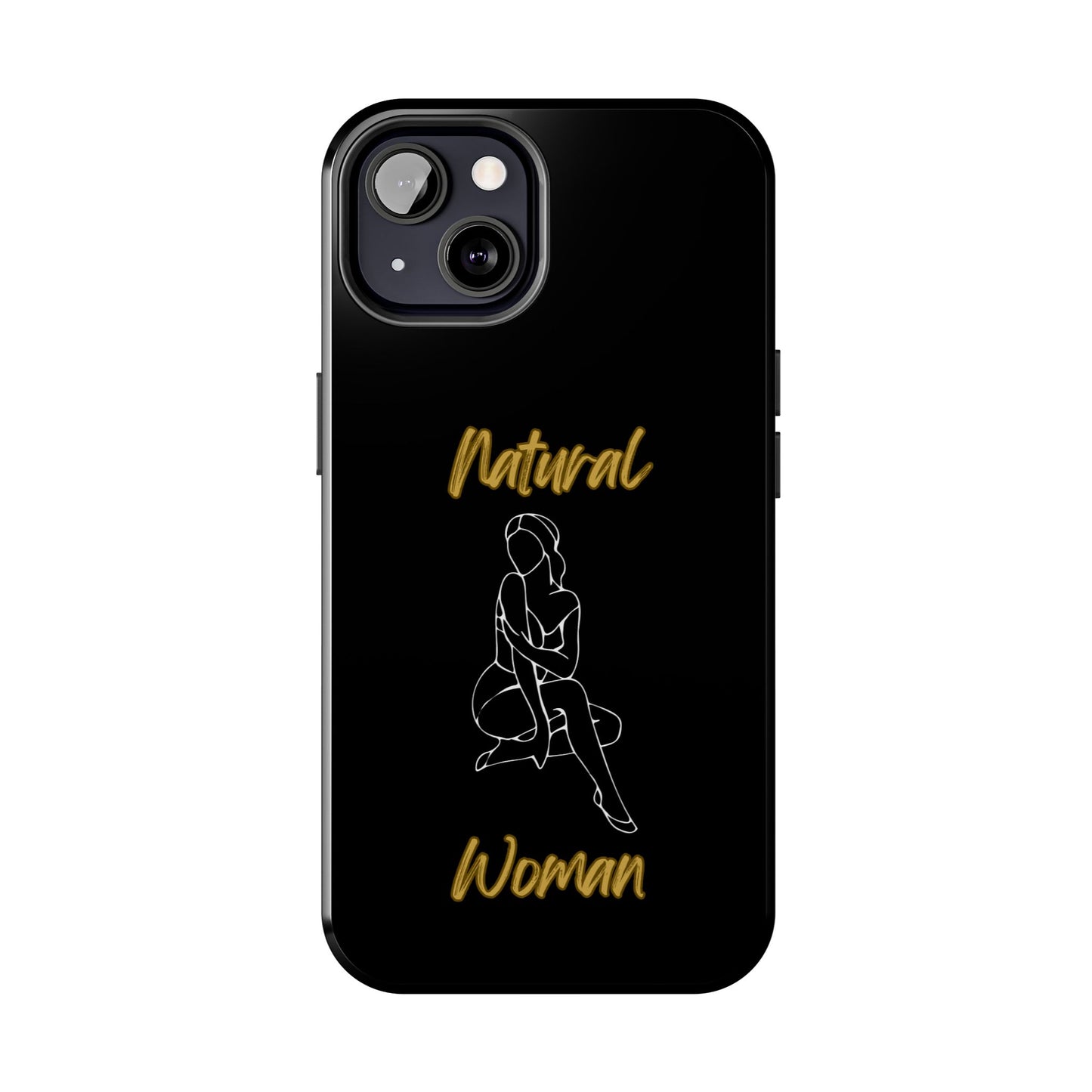 Natural Woman Shoulder Action (WL)Tough Phone Cases BLACK