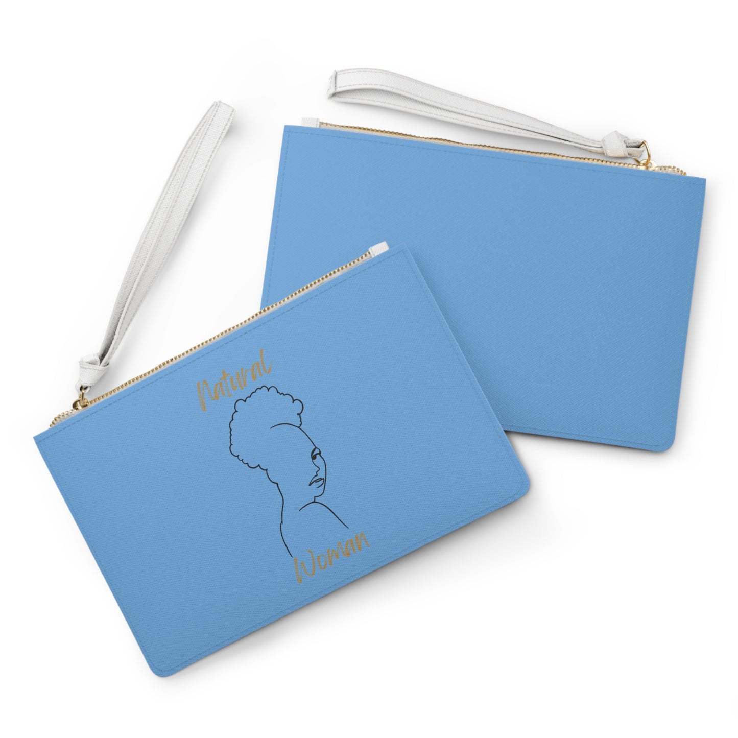 Natural Woman Twist Afro (BL) Clutch Bag LIGHT BLUE