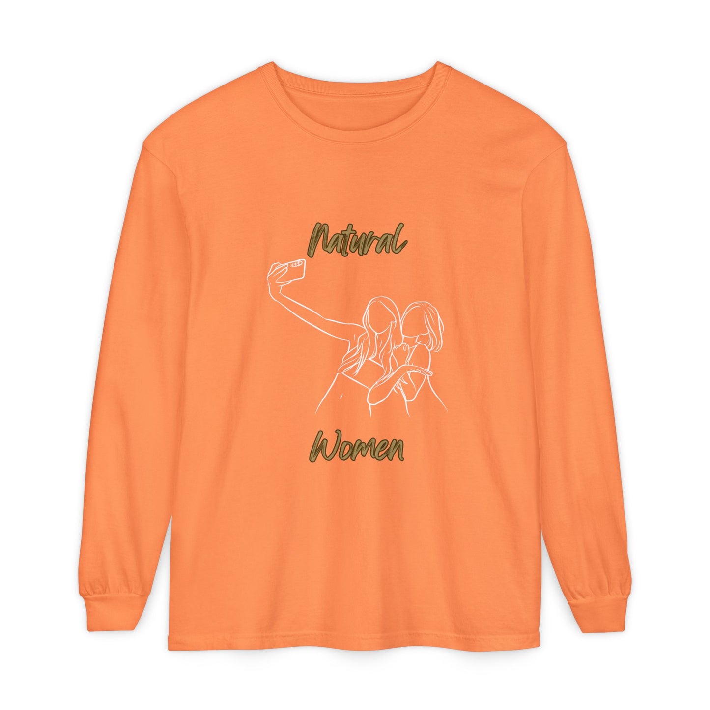 Natural Women Friends Selfie (WL) Long Sleeve T-Shirt