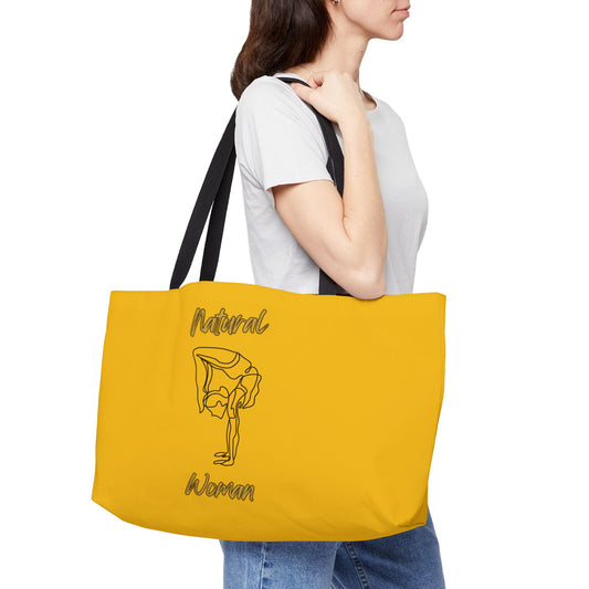 Natural Woman Flexible (BL) Weekender Tote Bag YELLOW