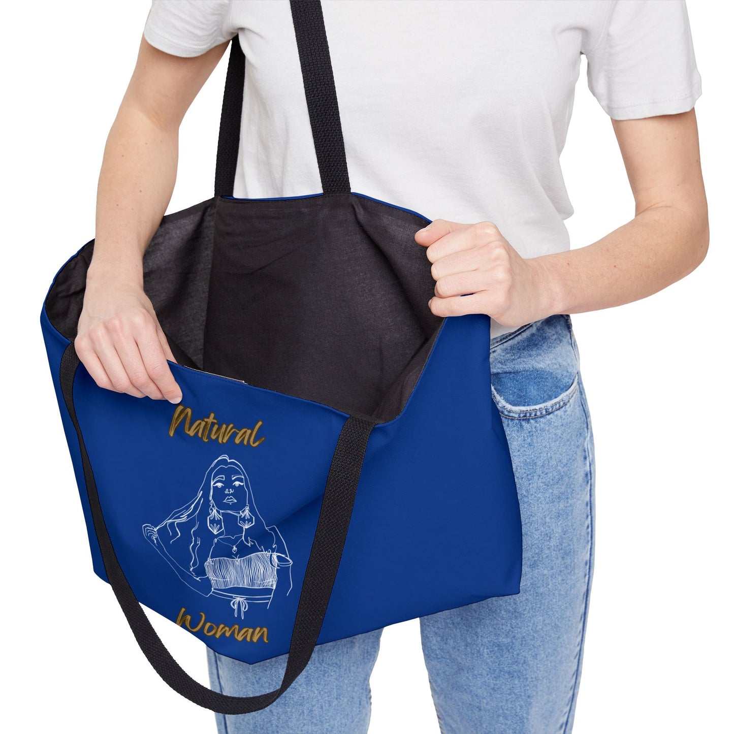 Natural Woman Thinking (WL) Weekender Tote Bag DARK BLUE
