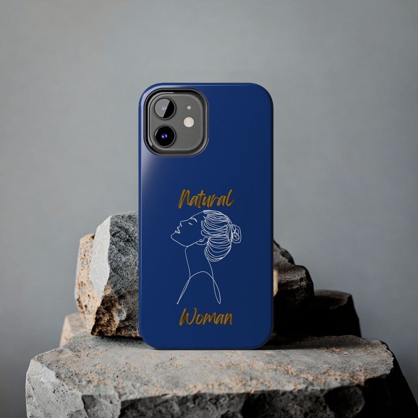Natural Woman Wet Bun (WL) Tough Phone Cases DARK BLUE