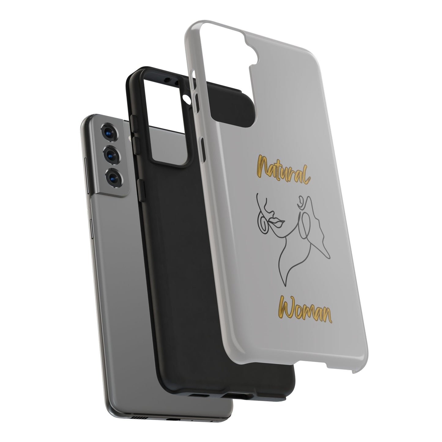 Natural Woman Lips (BL)Tough Phone Cases LIGHT GREY