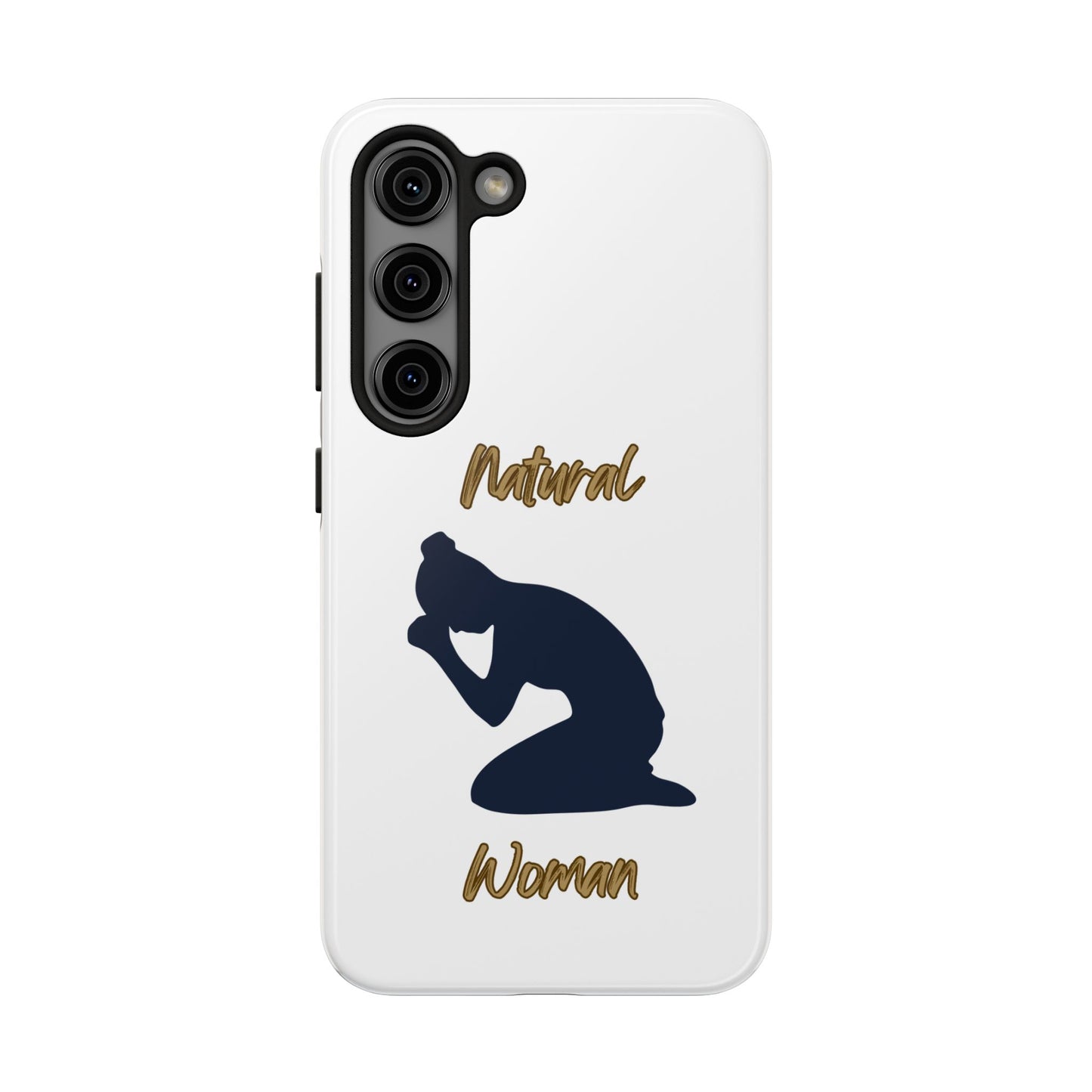 Natural Woman Pray (BL)Tough Phone Cases WHITE