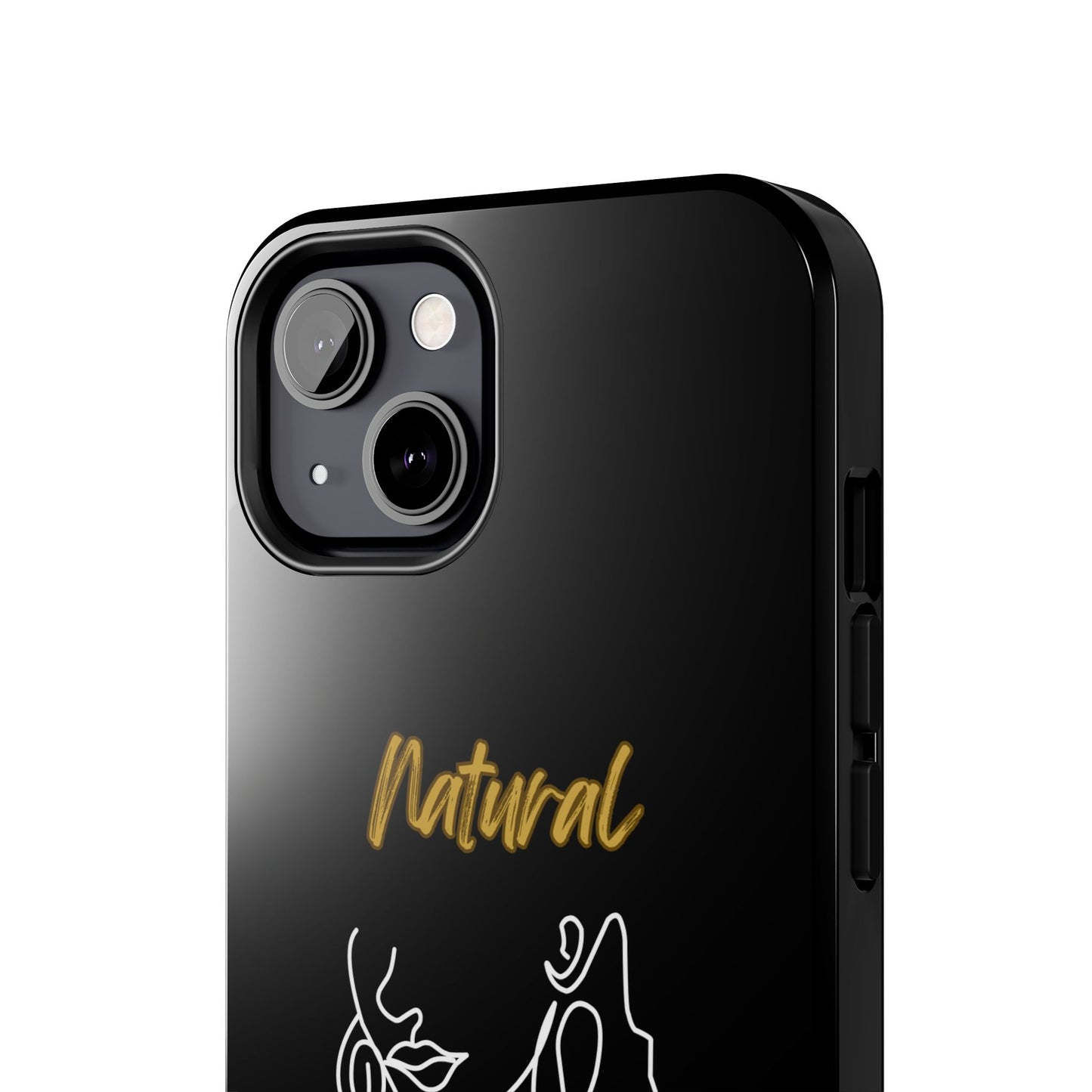 Natural Woman Lips (WL)Tough Phone Cases BLACK