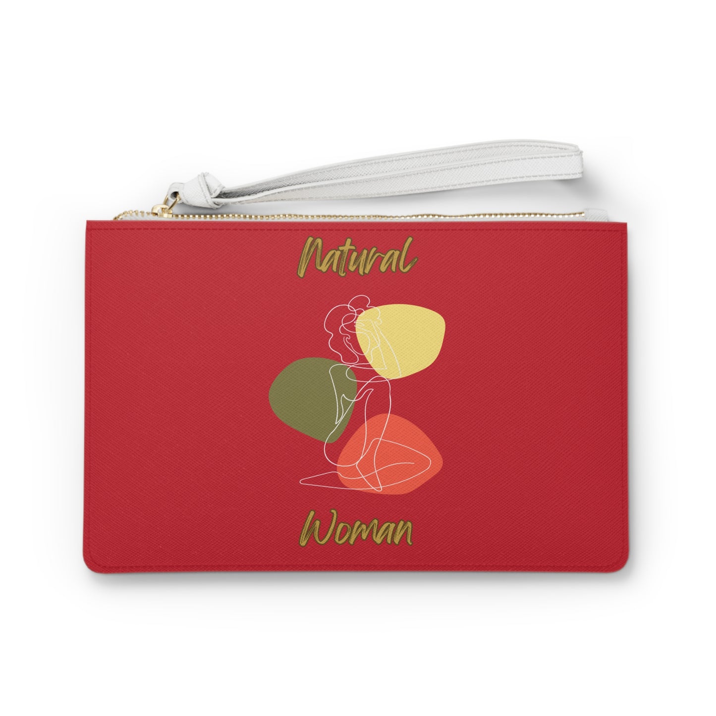 Natural Woman Colorful Pose (WL) Clutch Bag DARK RED