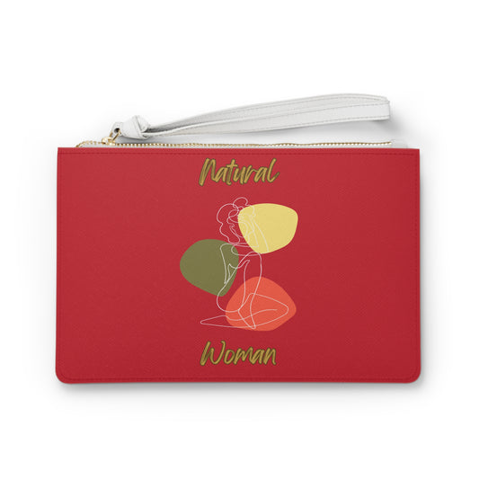 Natural Woman Colorful Pose (WL) Clutch Bag DARK RED