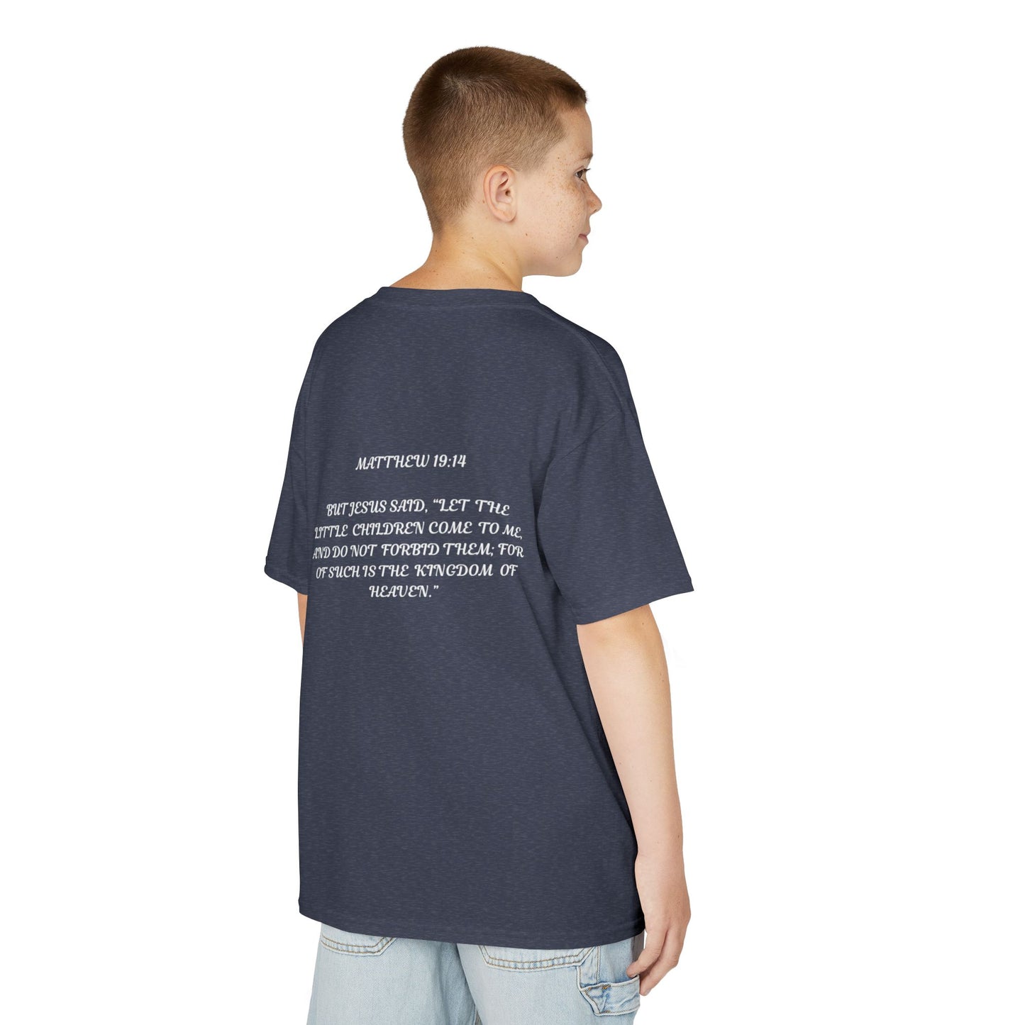 Children of the King Inspirational Kids Cotton T-Shirt (BL)