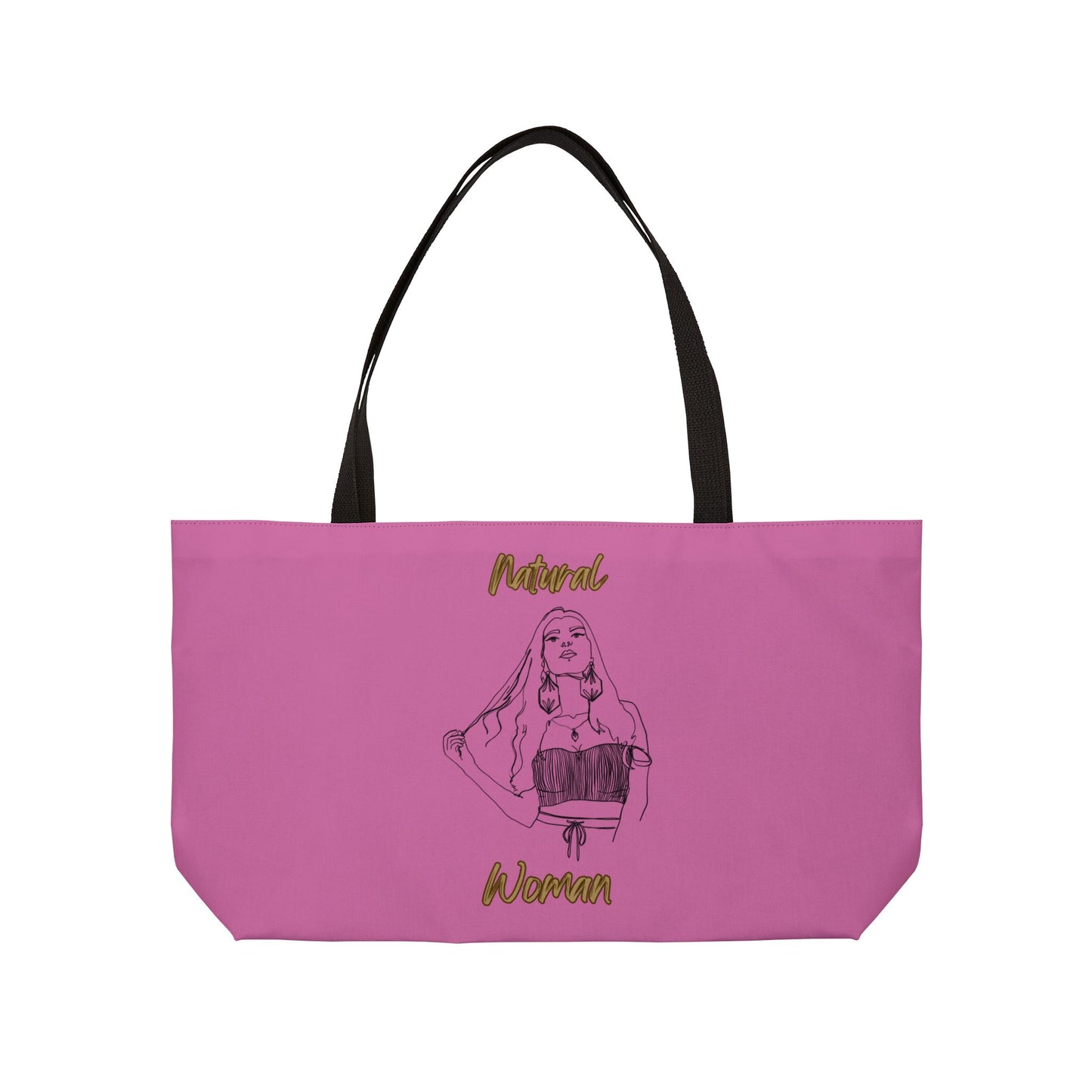 Natural Woman Thinking (BL) Weekender Tote Bag LIGHT PINK