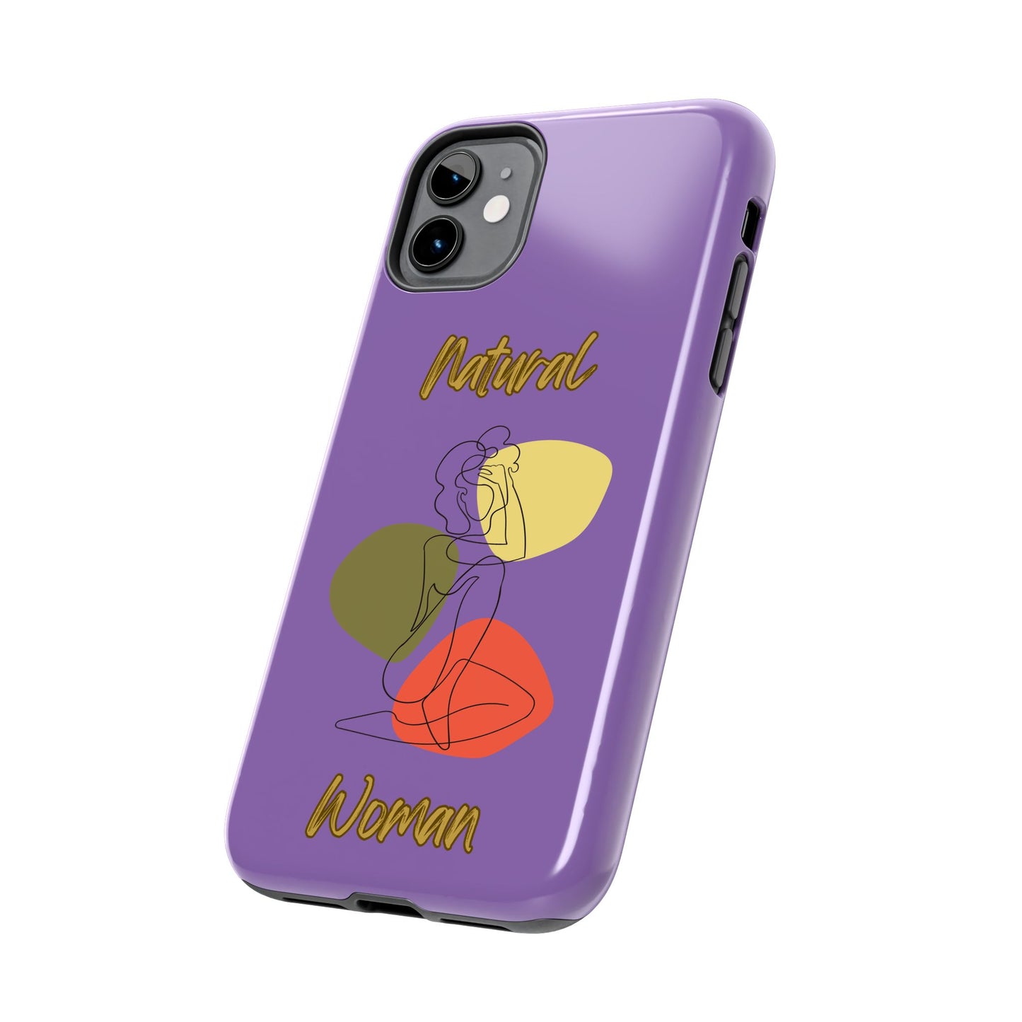 Natural Woman Colorful Pose (BL)Tough Phone Cases LIGHT PURPLE