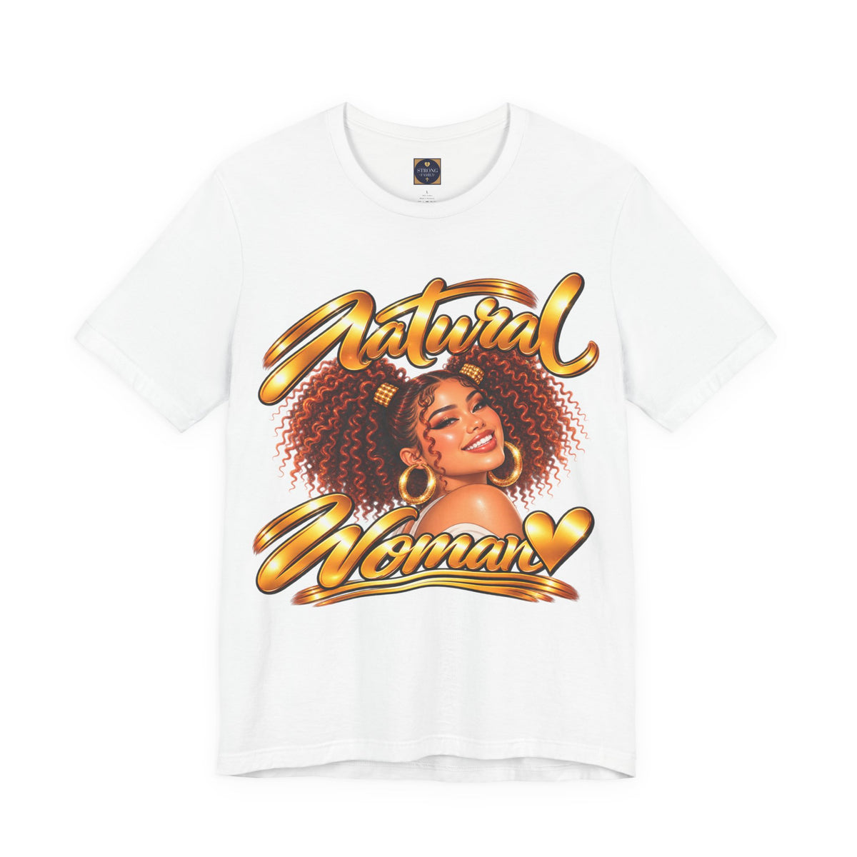 Natural Woman Twin Puffs Graphic Tee – Auburn Edition | Strong Family