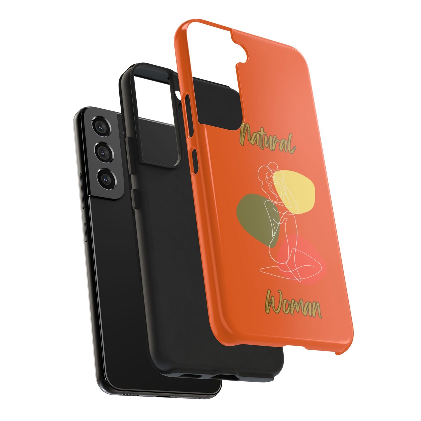 Natural Woman Colorful Pose (WL)Tough Phone Cases ORANGE