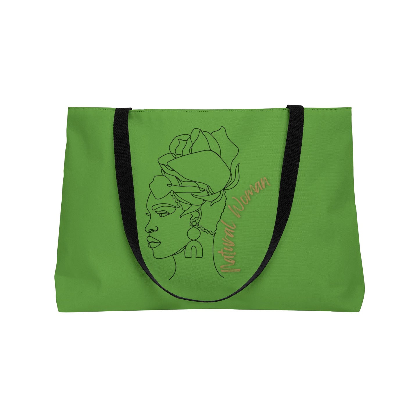 Natural Woman Flower Wrap (BL) Weekender Tote Bag GREEN