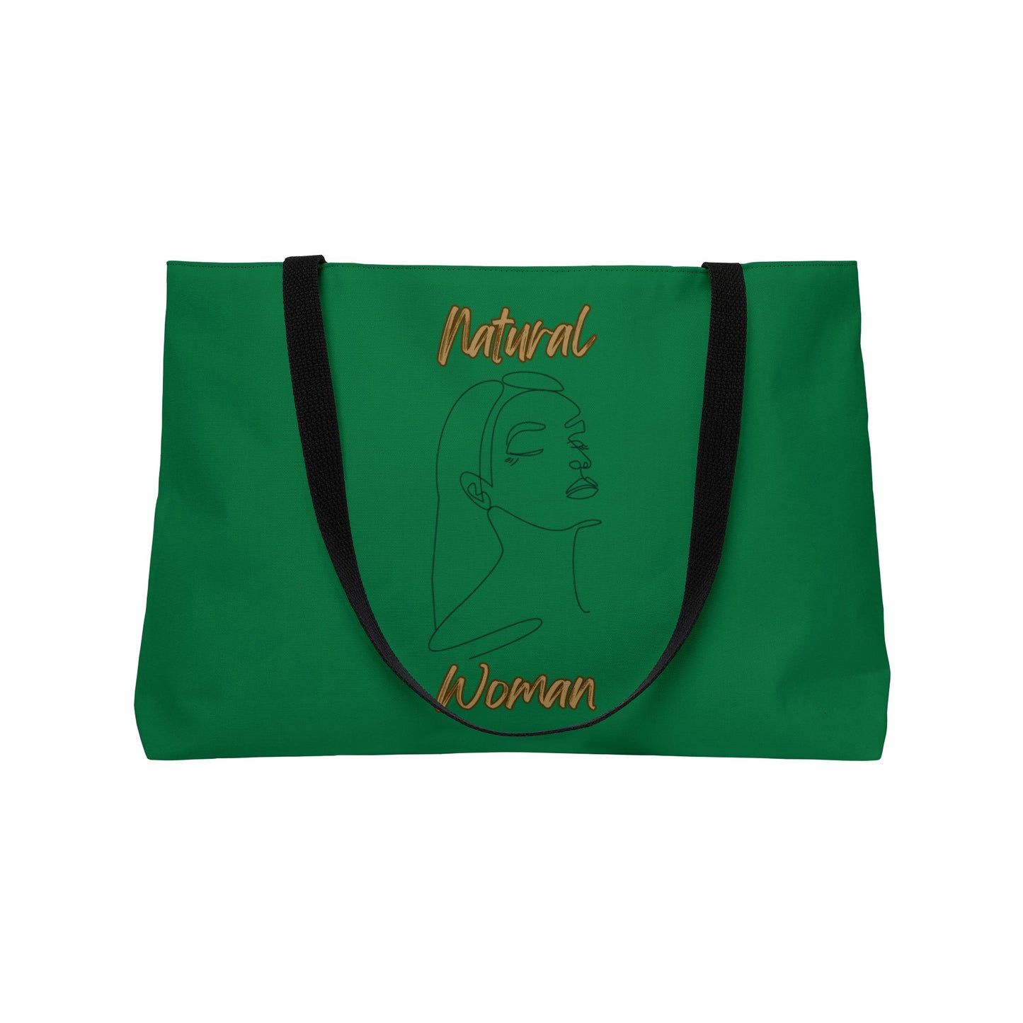 Natural Woman Calm (BL) Weekender Tote Bag DARK GREEN