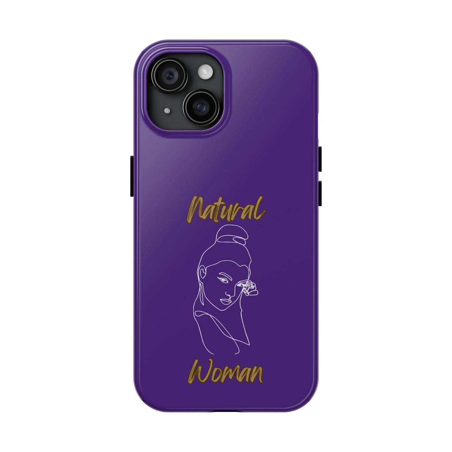Natural Woman Sassy Bun (WL) Tough Phone Cases PURPLE