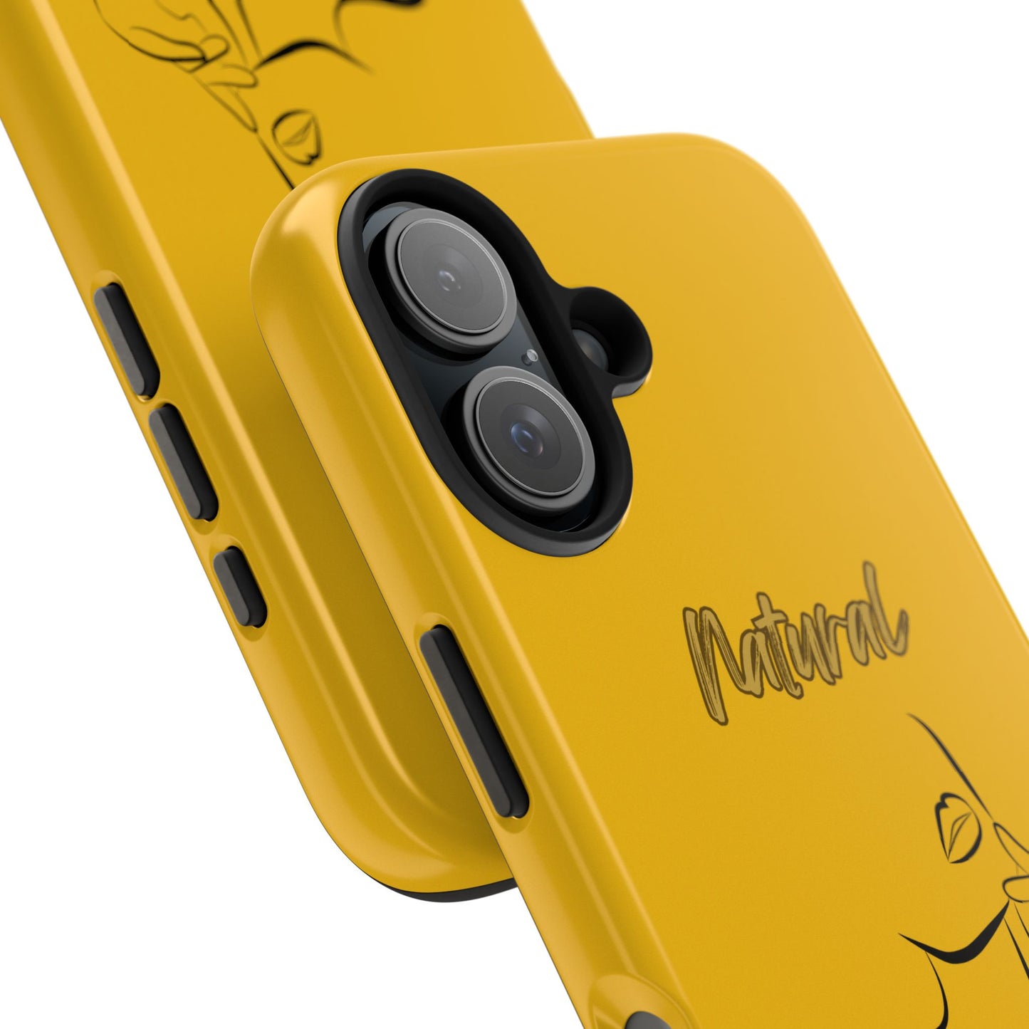 Natural Woman Chin Up (BL)Tough Phone Cases YELLOW