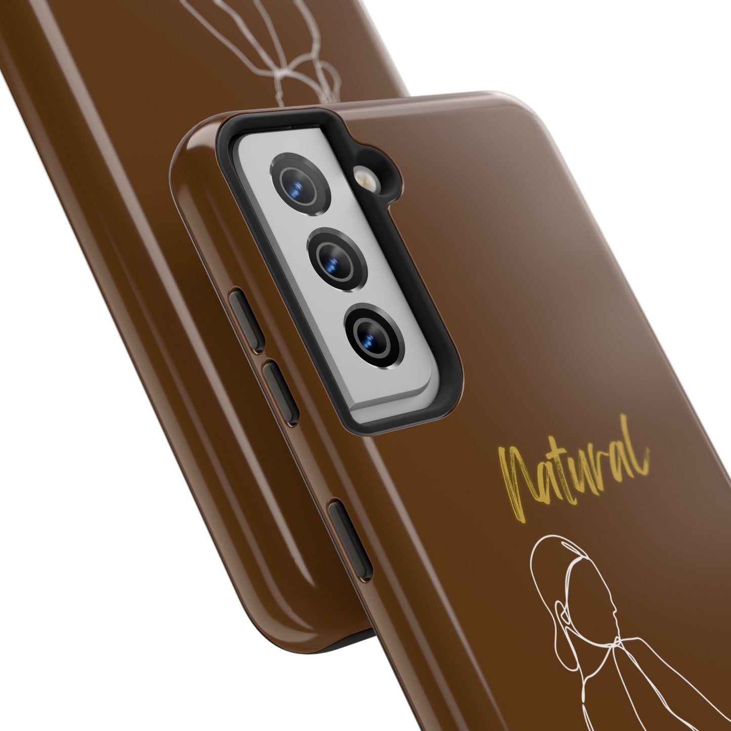 Natural Woman Hands Free (WL)Tough Phone Cases BROWN