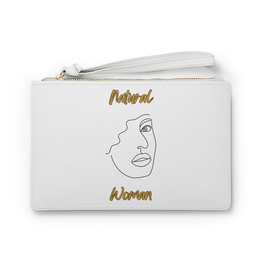 Natural Woman Peekaboo (BL) Clutch Bag WHITE