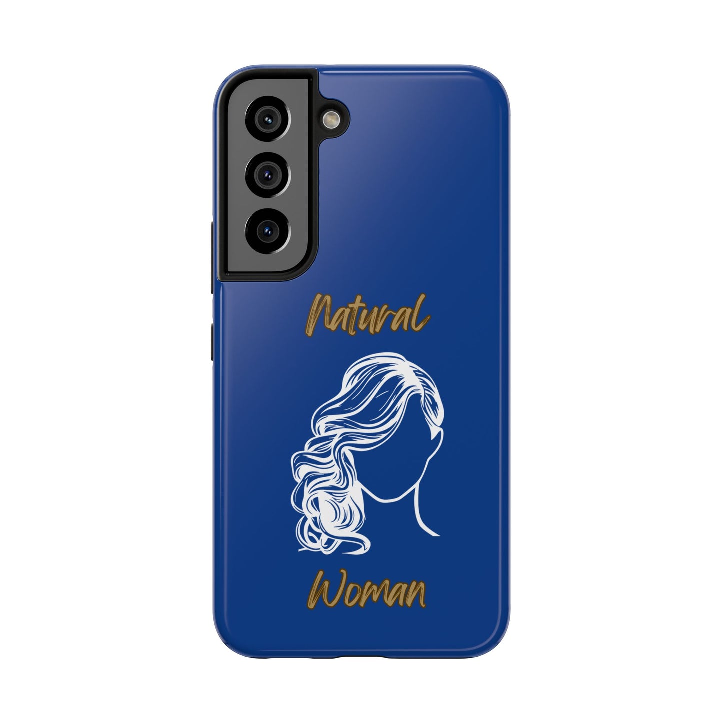 Natural Woman Long Curl (WL)Tough Phone Cases DARK BLUE