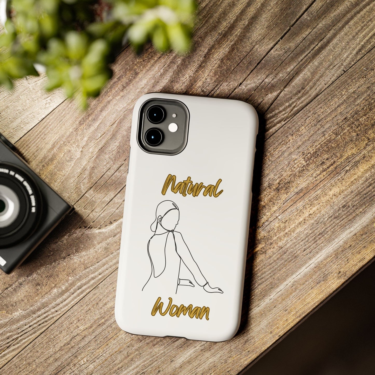 Natural Woman Hands Free (BL)Tough Phone Cases WHITE