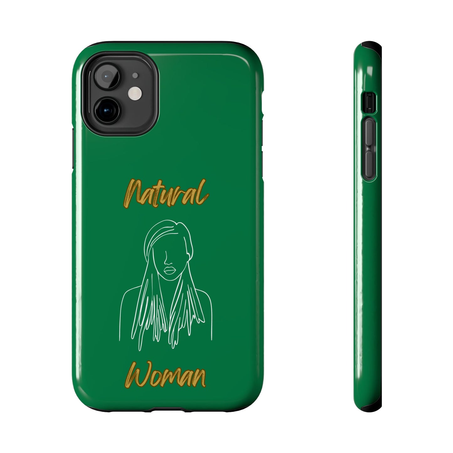 Natural Woman Content (WL)Tough Phone Cases DARK GREEN