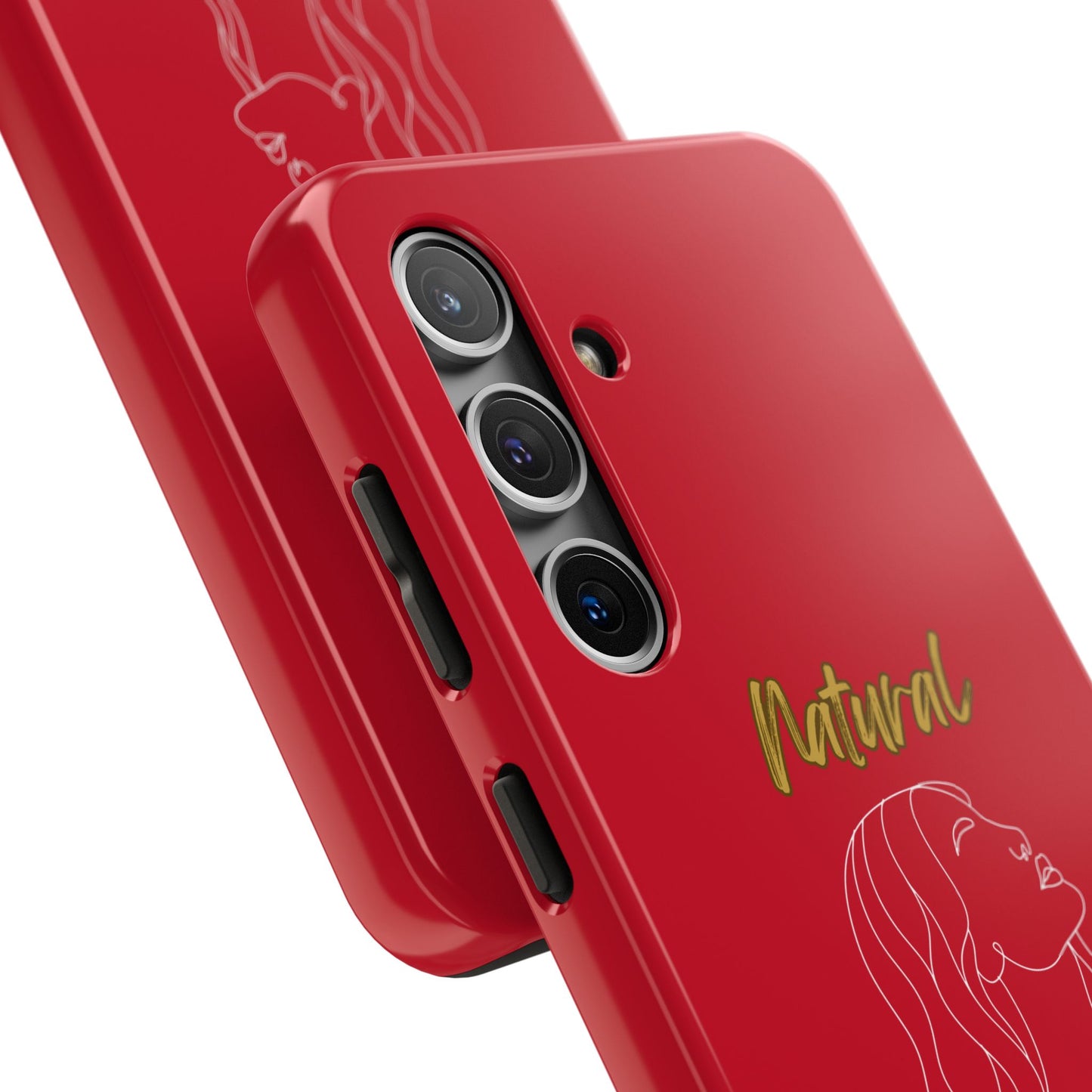 Natural Woman Breeze On Face (WL)Tough Phone Cases DARK RED