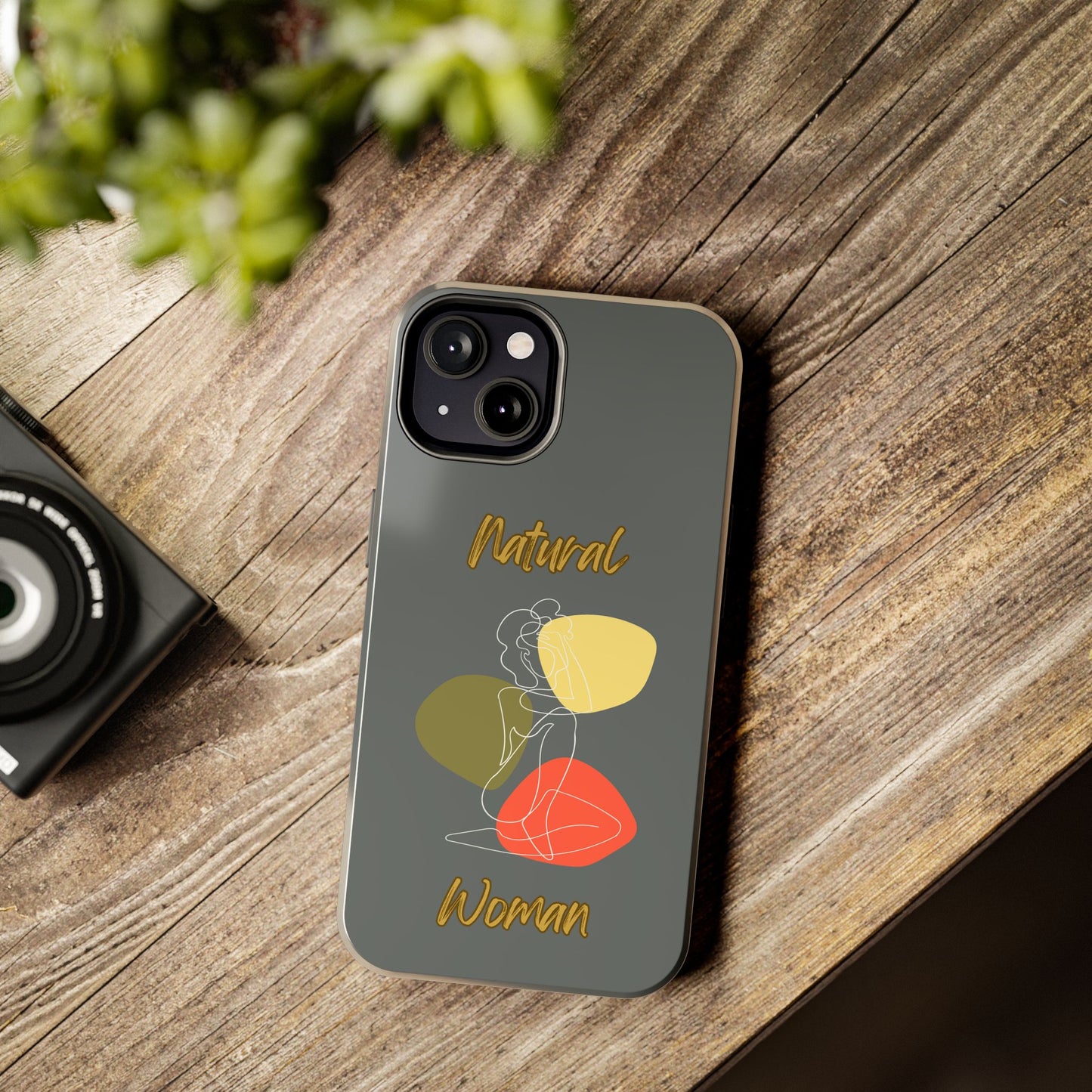 Natural Woman Colorful Pose (WL)Tough Phone Cases DARK GREY