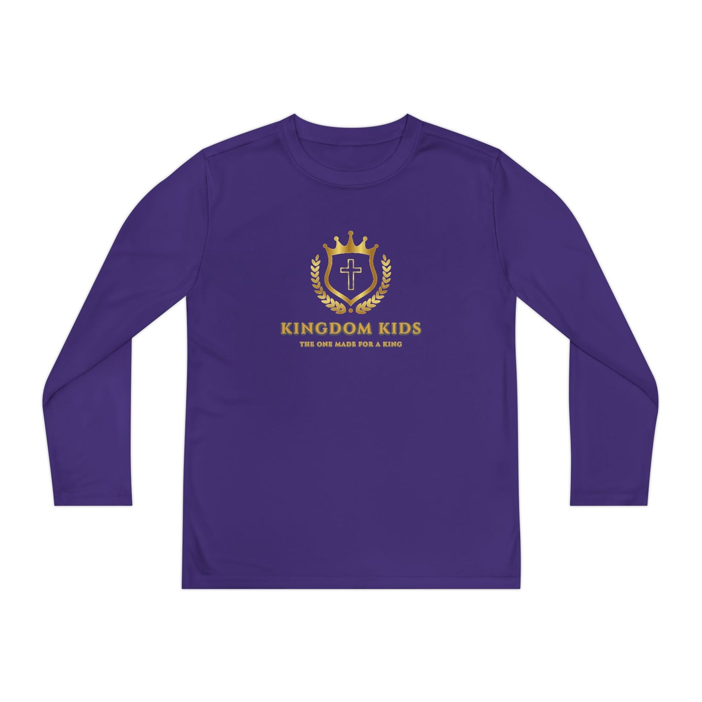 Kingdom Kids Youth Long Sleeve Tee - Crown Design