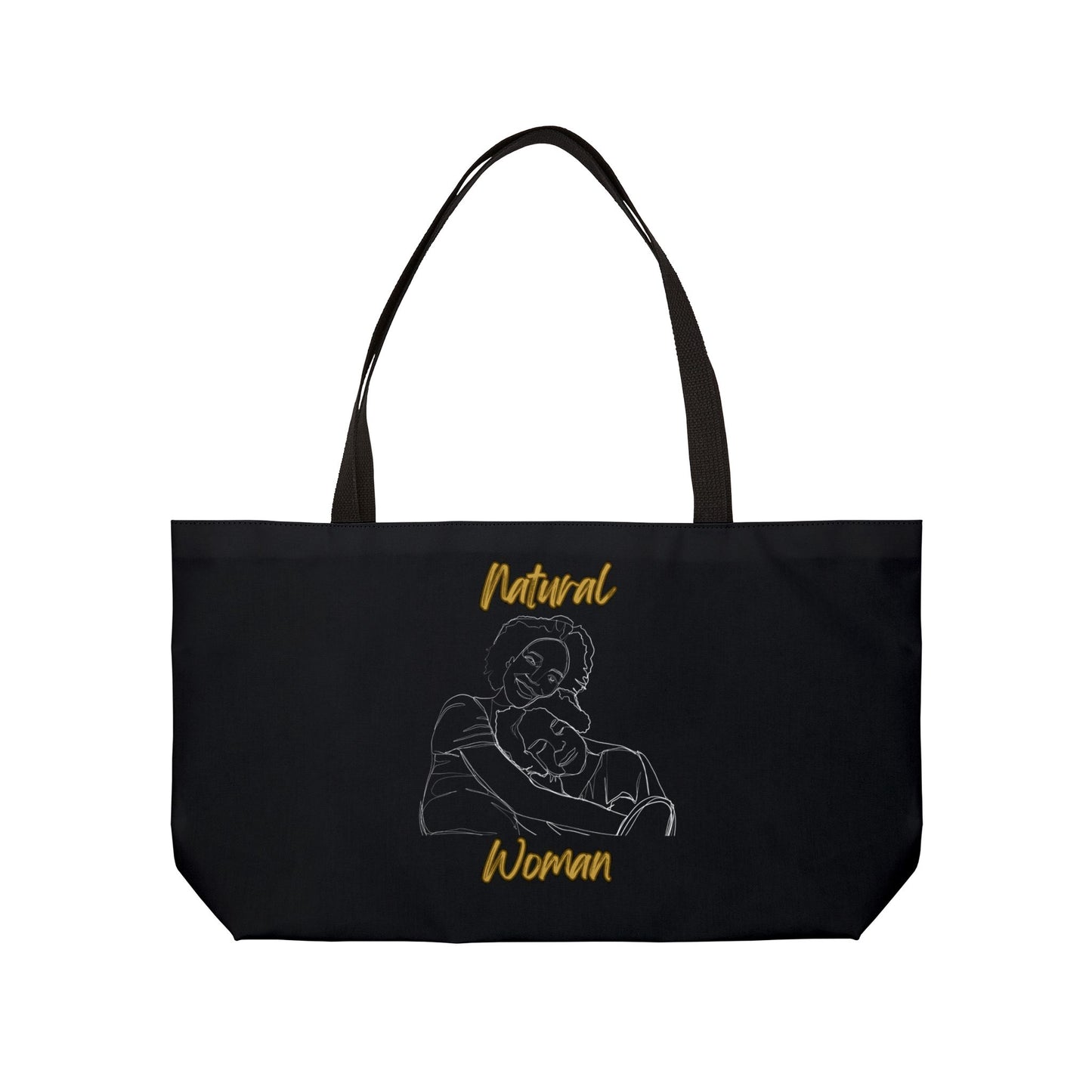 Natural Woman Loving Embrace (WL) Weekender Tote Bag BLACK