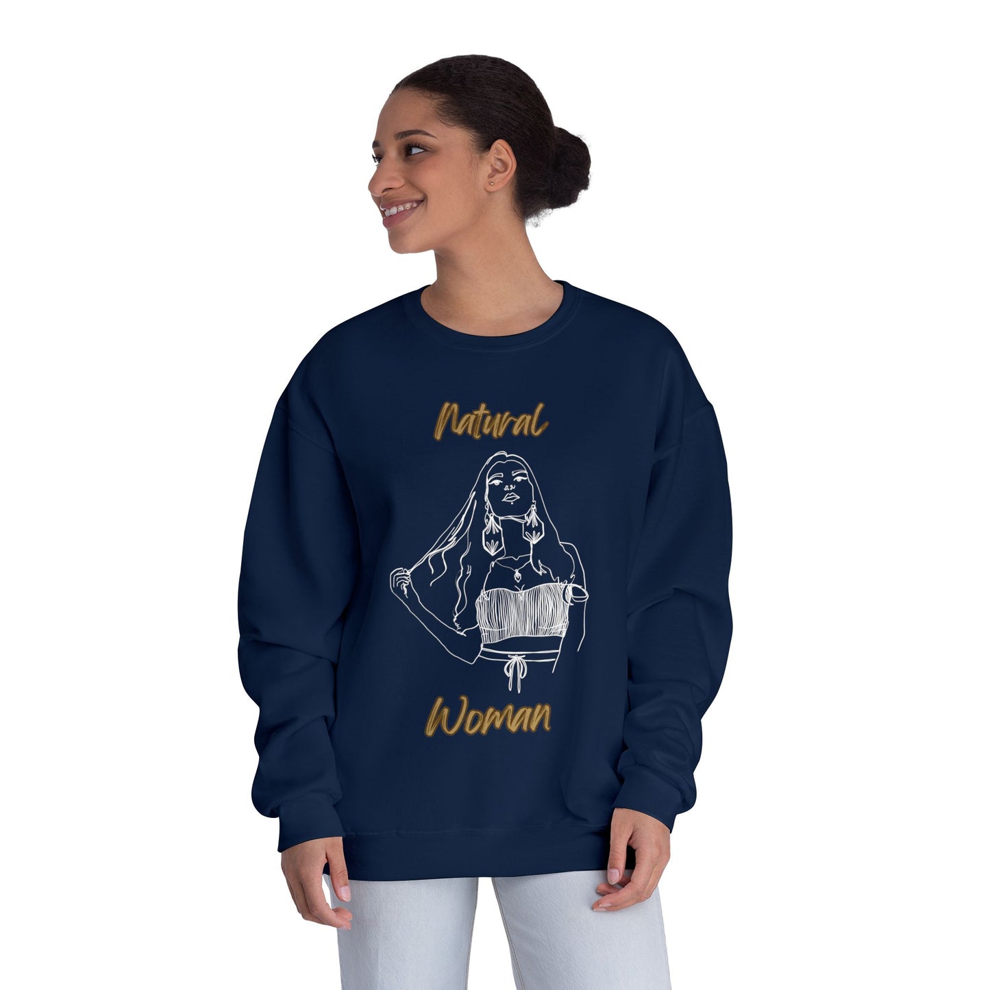 Natural Woman Thinking (WL) Crewneck Sweatshirt