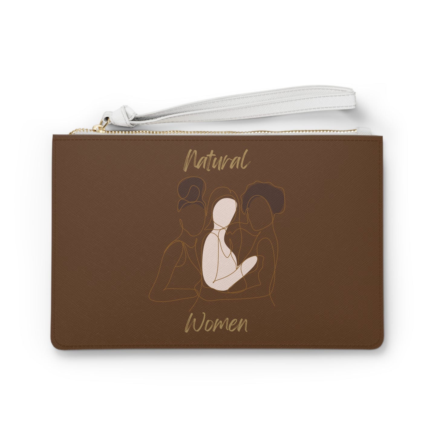 Natural Women Friends Clutch Bag BROWN
