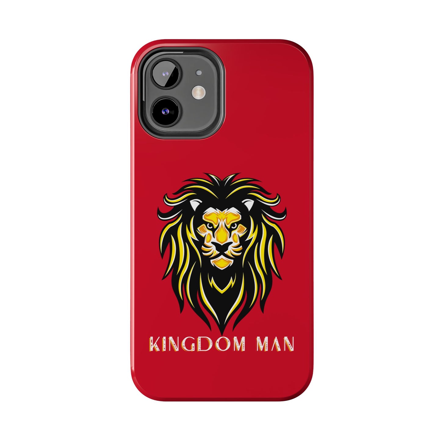 Kingdom Man (White-Gold Label) Tough Phone Case DARK RED