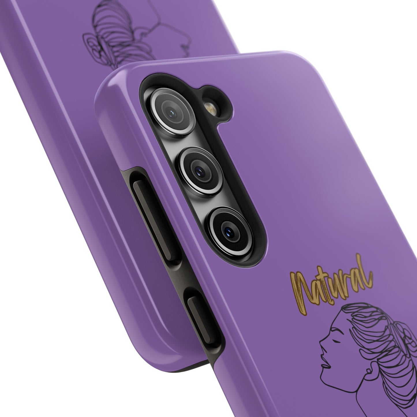 Natural Woman Wet Bun (BL) Tough Phone Cases LIGHT PURPLE
