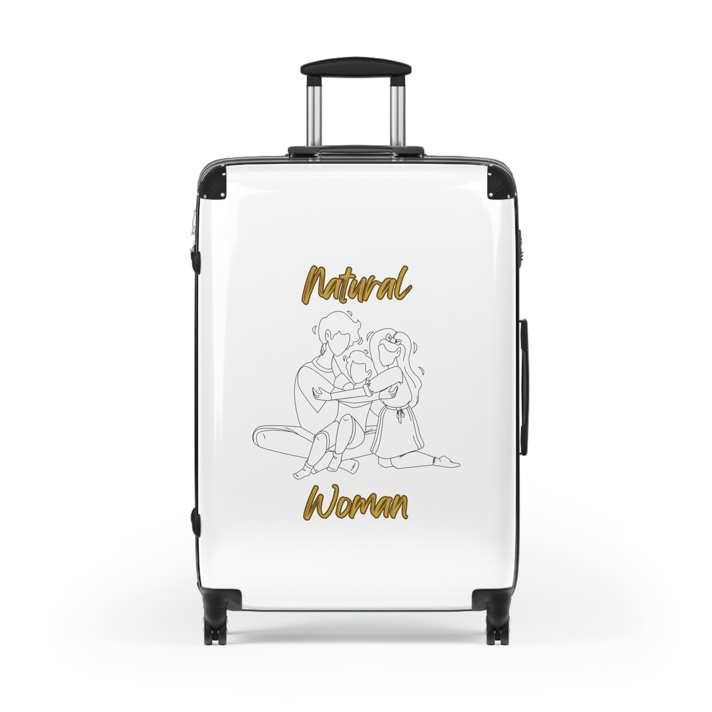 Natural Woman Bear Hugs (BL) Suitcase WHITE