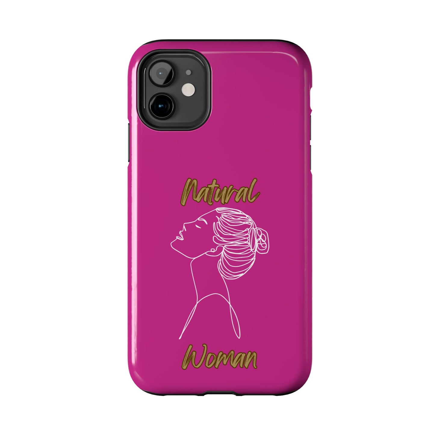 Natural Woman Wet Bun (WL) Tough Phone Cases PINK