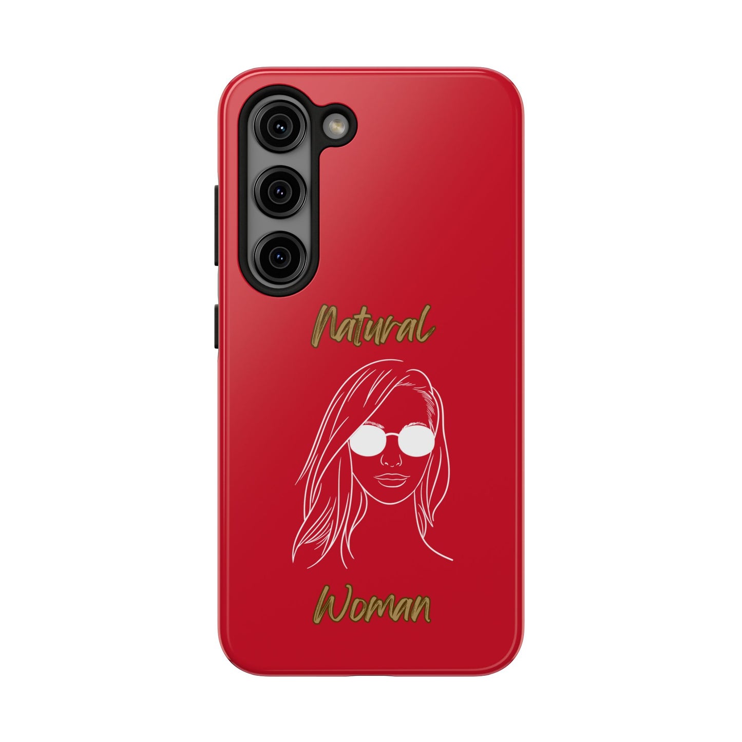 Natural Woman Shades (WL)Tough Phone Cases DARK RED