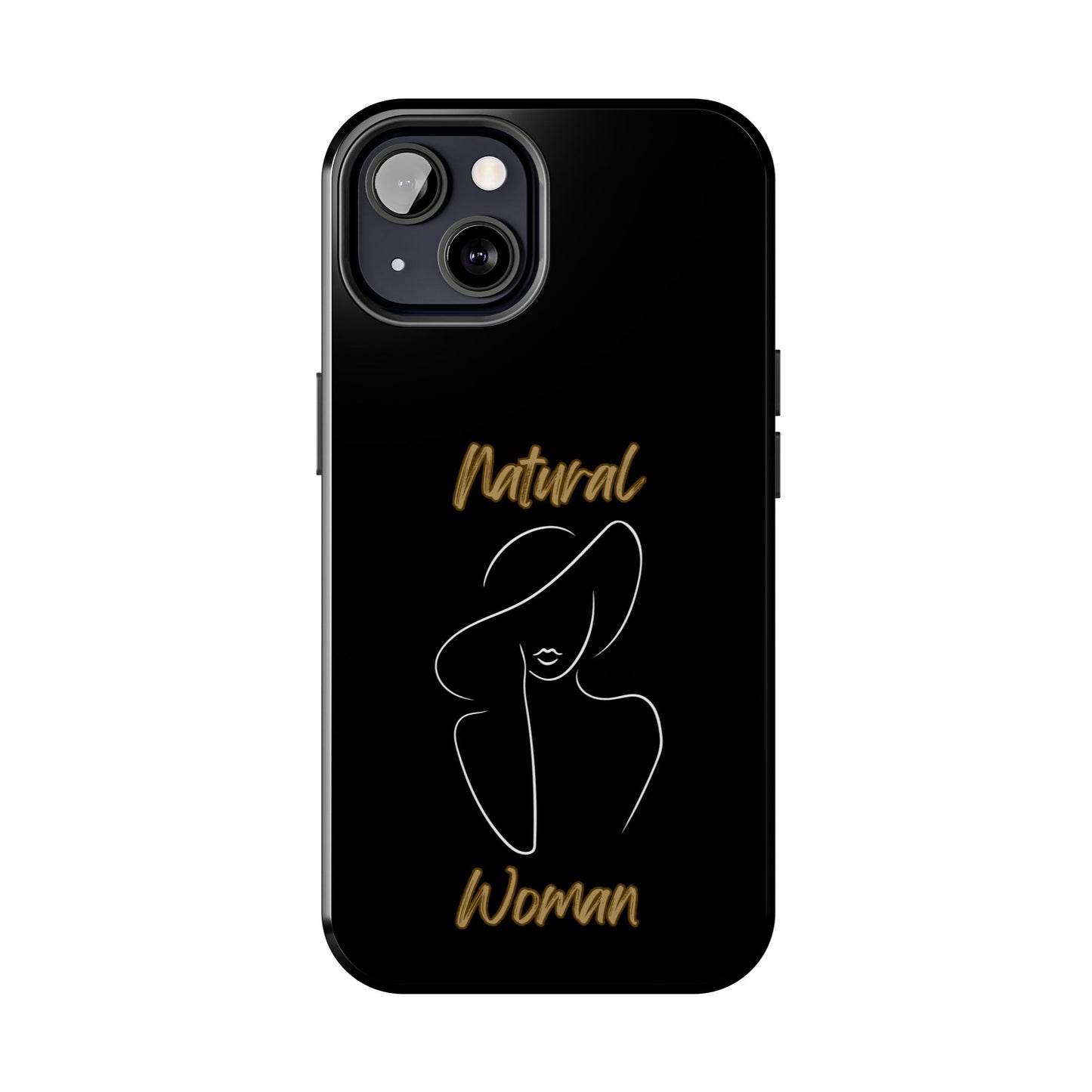 Natural  Woman Sun Hat (WL) Tough Phone Cases BLACK
