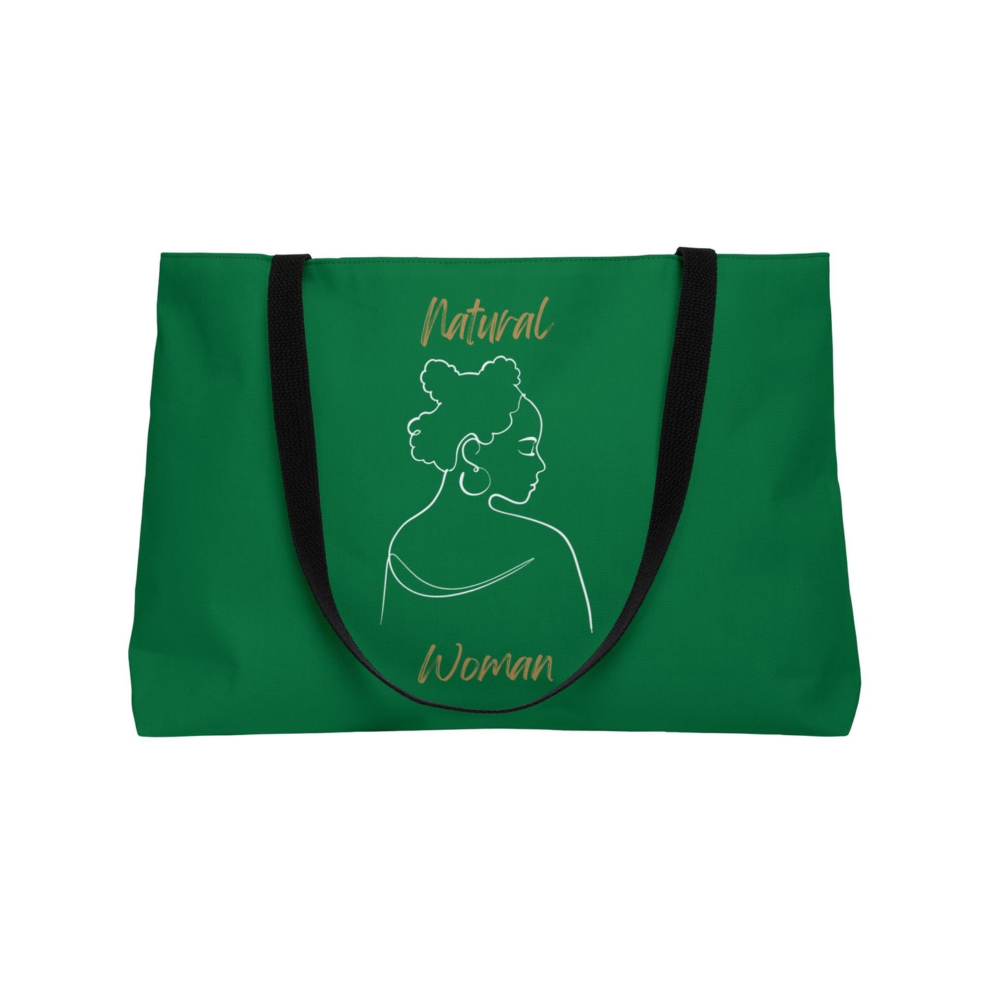Natural Woman Twist (WL) Weekender Tote Bag DARK GREEN