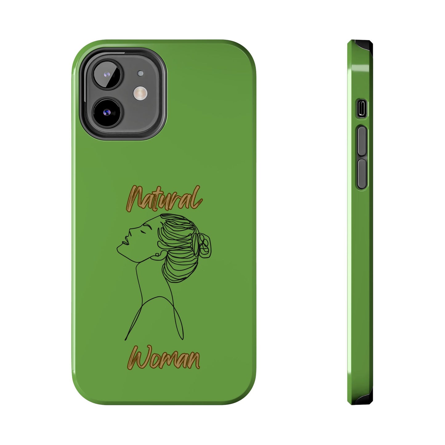 Natural Woman Wet Bun (BL) Tough Phone Cases GREEN