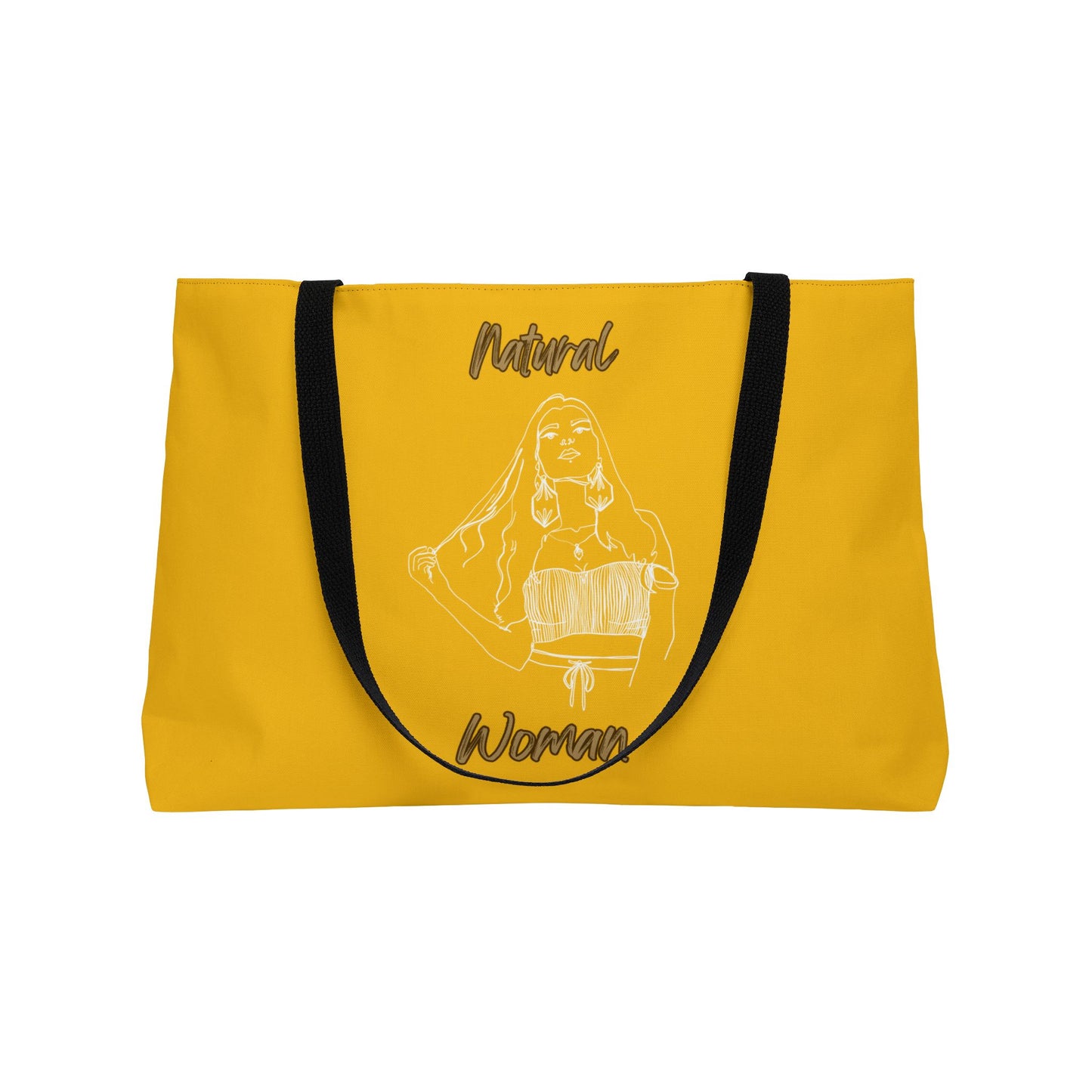 Natural Woman Thinking (WL) Weekender Tote Bag YELLOW