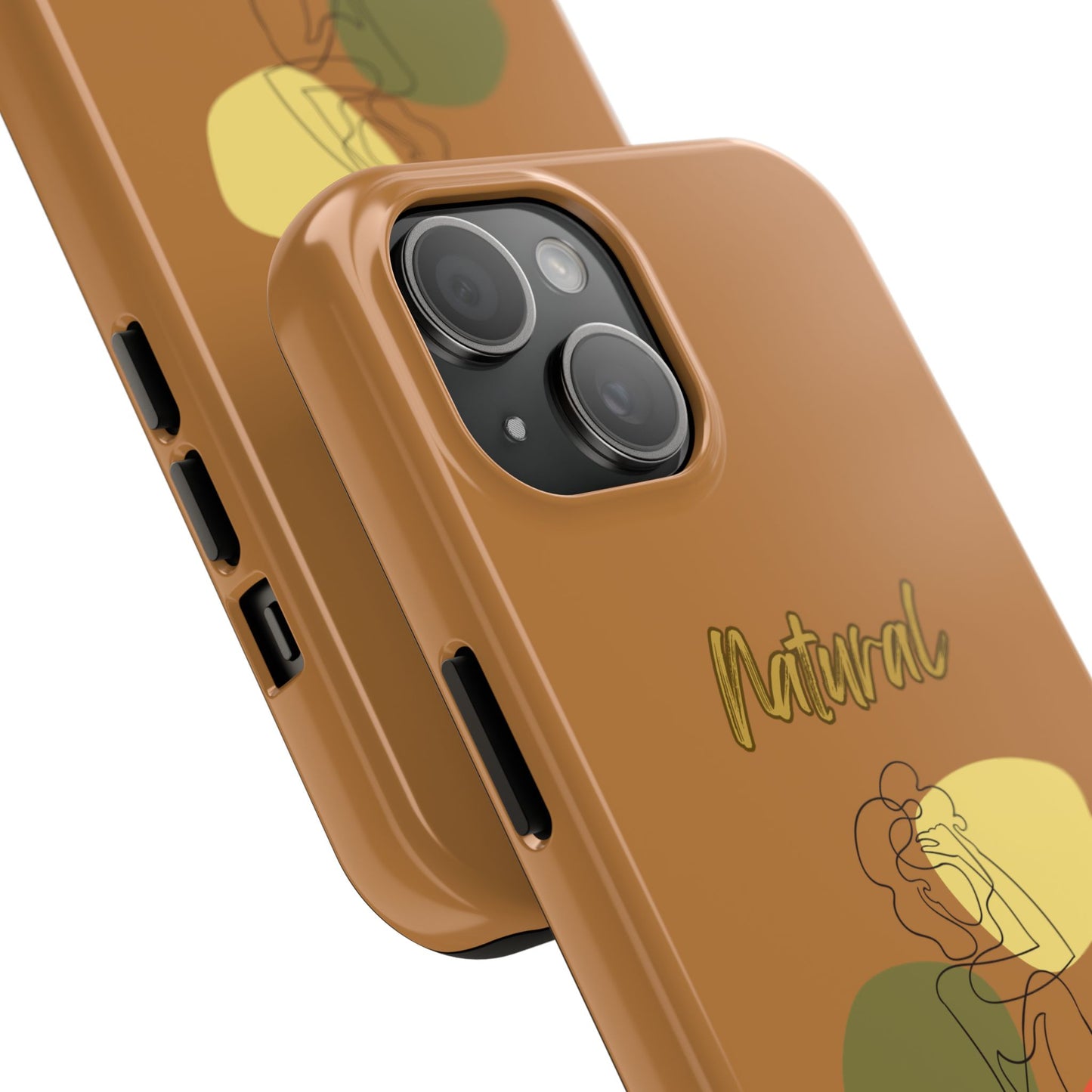 Natural Woman Colorful Pose (BL)Tough Phone Cases LIGHT BROWN